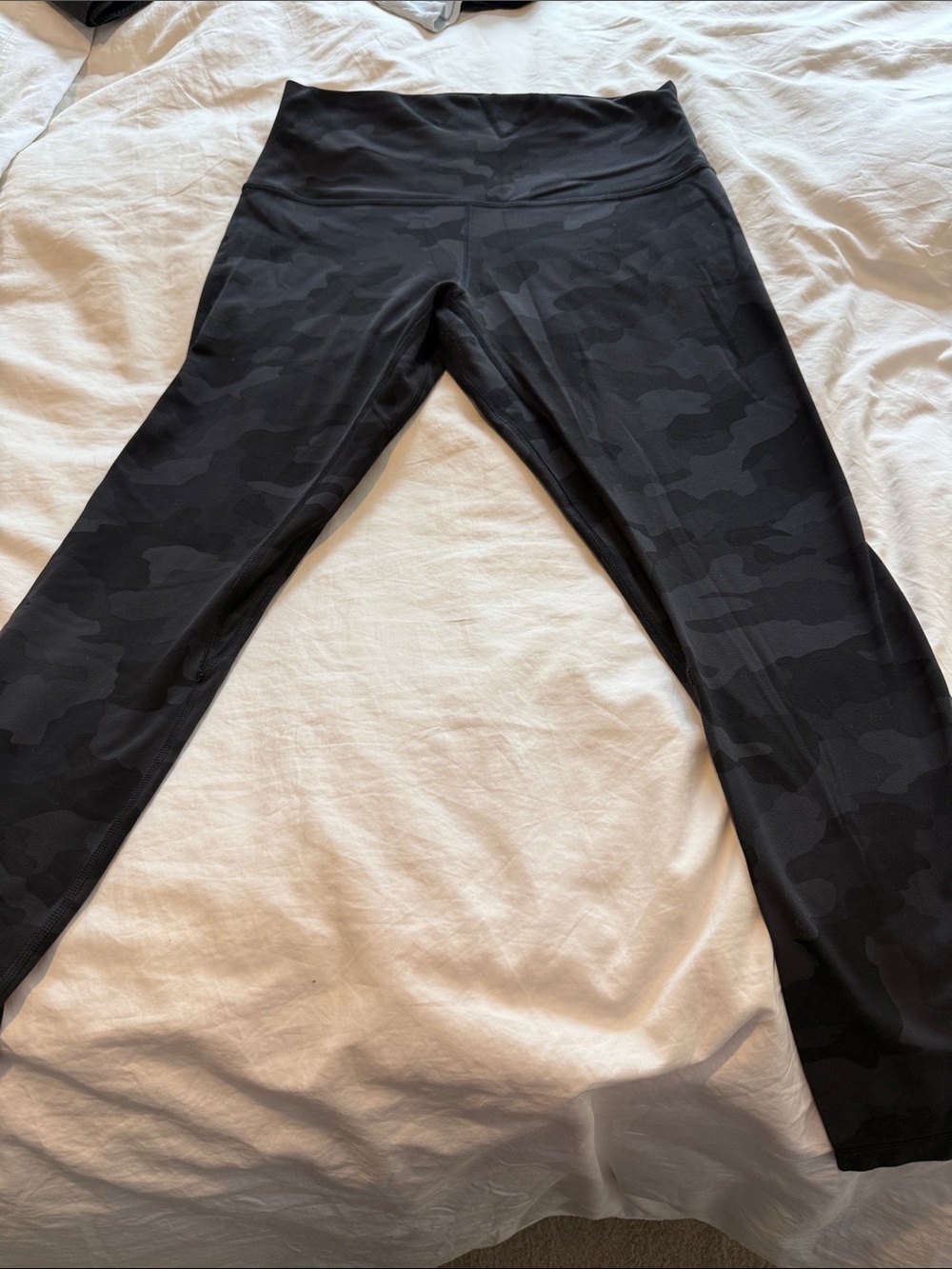 Lululemon Black Camouflage High-Waist Leggings